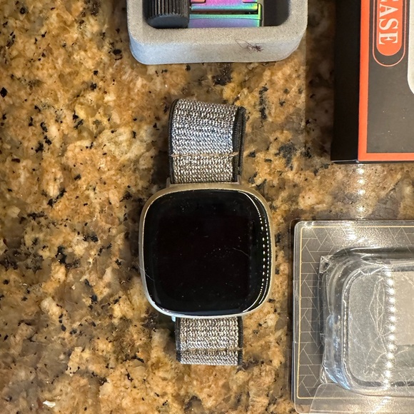 Lot of Fit Bit Versa Bumpers and Bands Glittery, Sparkly and Iridescent ✨ - Picture 6 of 7